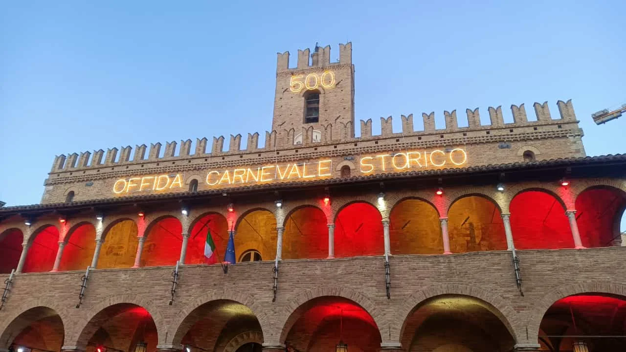 Allestimento luminoso Offida Carnevale